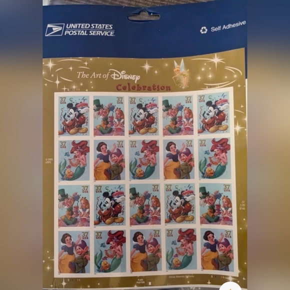 LOT Disney USPS Stamp Sheet Sealed MNH Celebration Friendship Magic Gift - Picture 2 of 3
